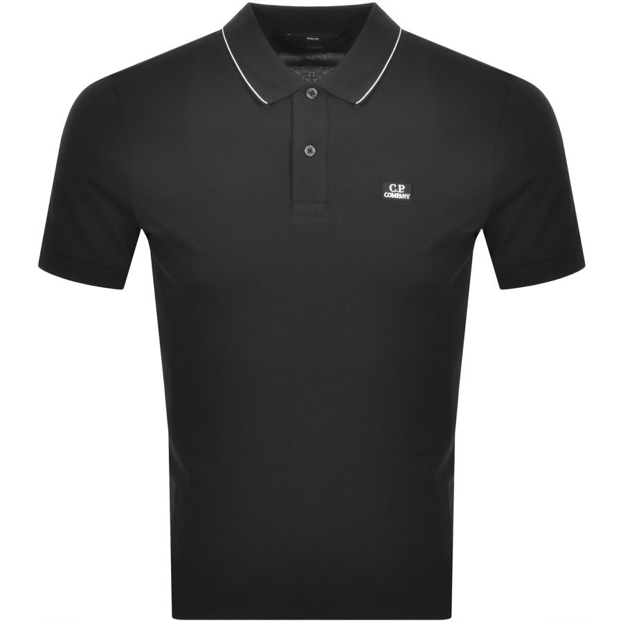 Alternative Image for ProductCP Company Logo Short Sleeved Polo Black1